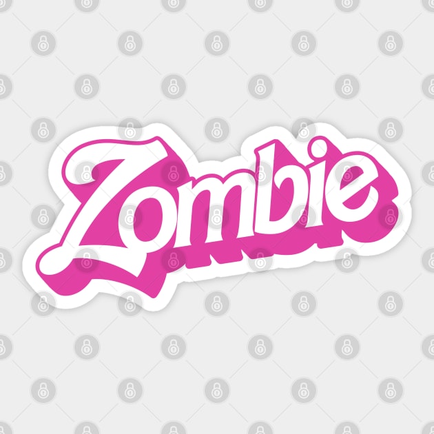 Zombie Sticker by darklordpug